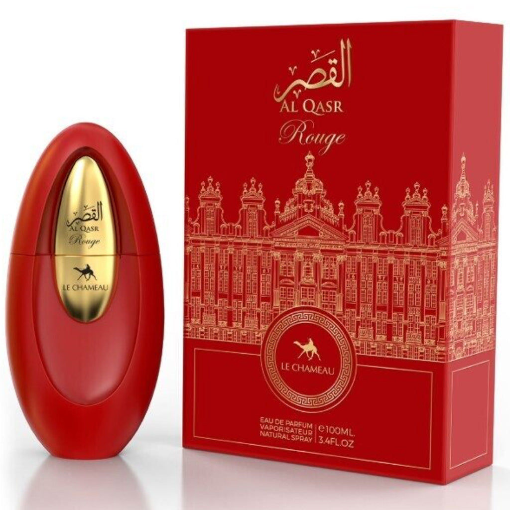 Le Chameau Al Qasr Rouge 100ml — Premium Amber-Wood, Long-Lasting Unisex Eau de Parfum for High-Margin Upscale Retail