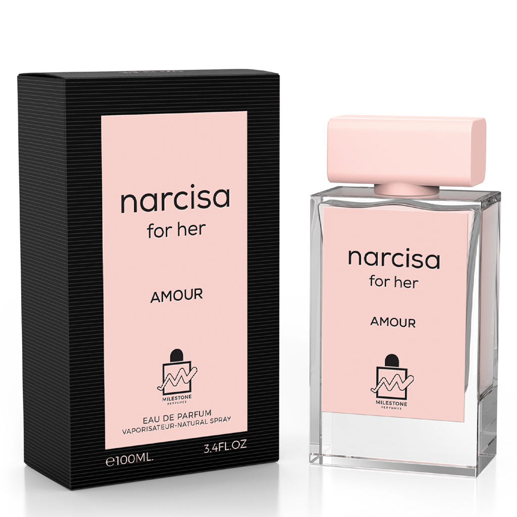 Narcisa For Her Amour — 100ml EDP: Premium Bulgarian Rose & Peach Fragrance for Discerning Consumers