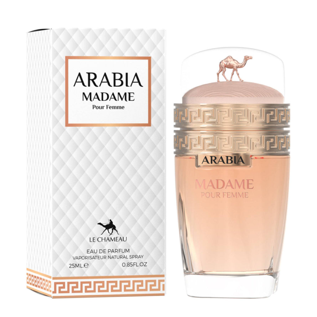 Le Chameau Arabia Madame EDP 25 ml x3 — Timeless Citrus-Rose Scent for Premium Retailers