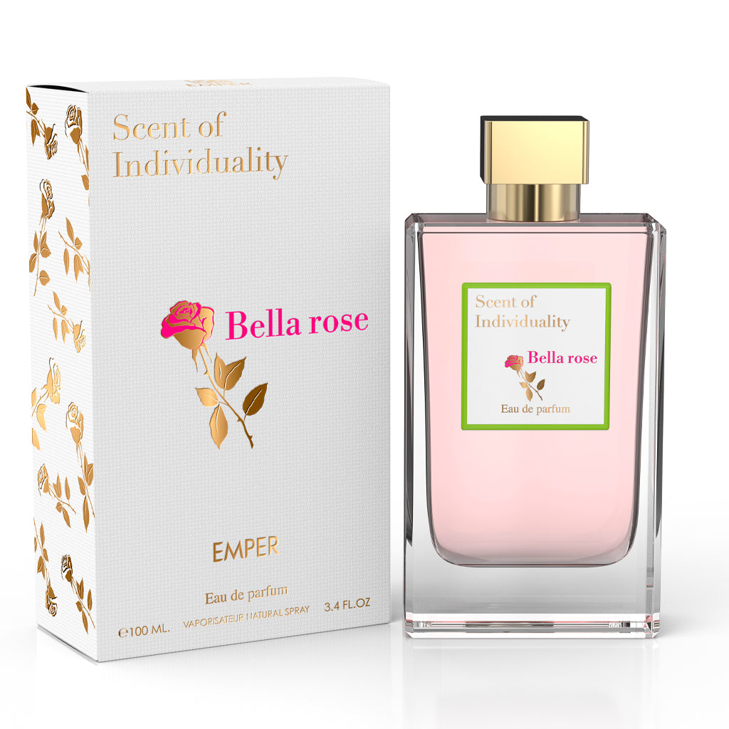 EMPER Bella Rose Pour Femme — 100ml EDP | Elegant Pink Floral Fragrance (Bergamot, Magnolia, Rose, Musk) — Wholesale Retail Ready
