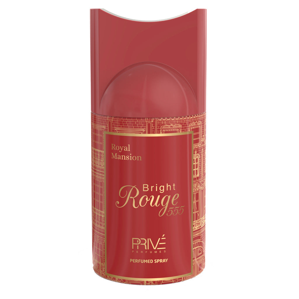 PRIVE Bright Rouge 555 — 250ml Deodorant (6-Pack) | Premium Fragrance for Retail, Hospitality & Corporate Gifting — Wholesale £2.50/unit