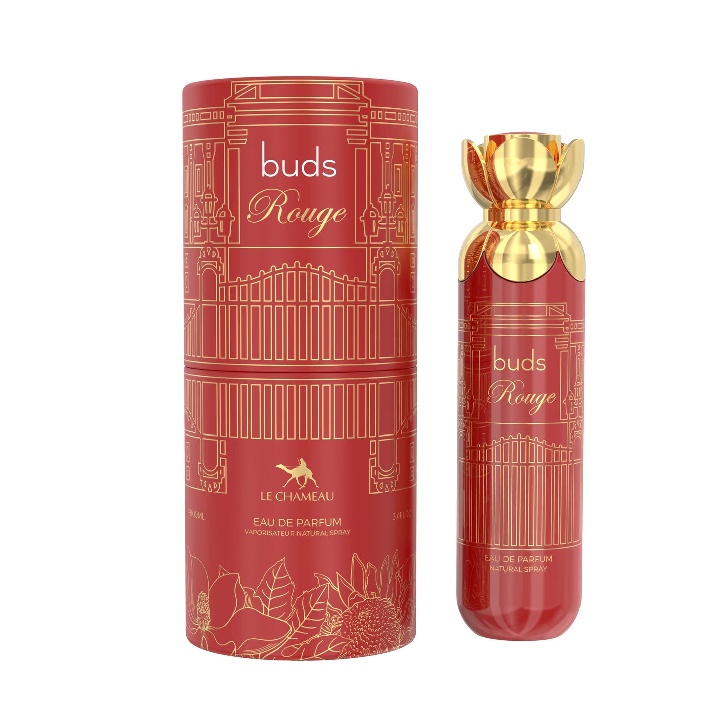 Le Chameau Buds Rouge — 100 ml Eau de Parfum: Saffron & Jasmine Luxury to Elevate Your Premium Retail Mix
