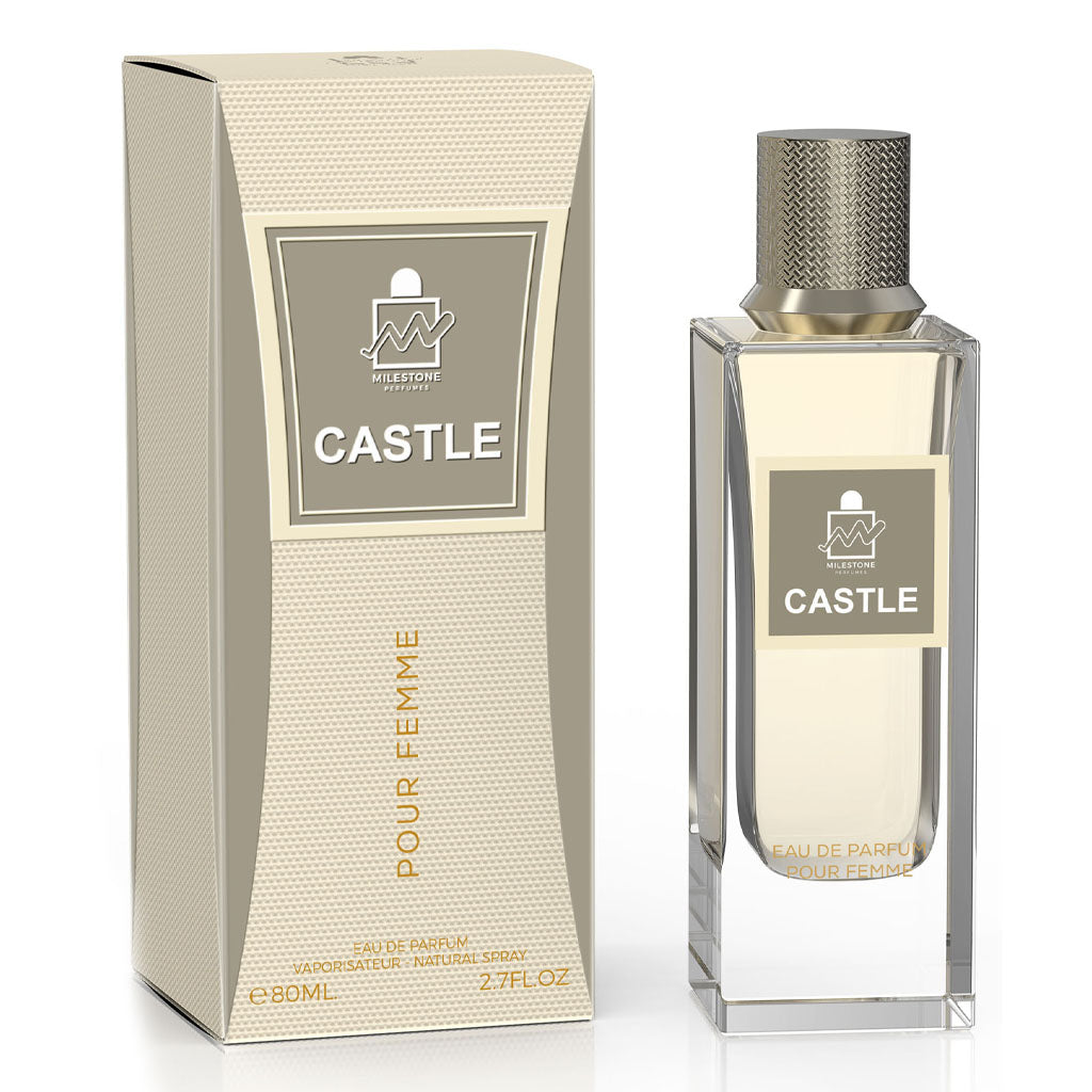 MILESTONE Castle — Unisex 80 ml Eau de Parfum | Apple & Pepper Top, Floral Heart, Sandalwood-Incense Base