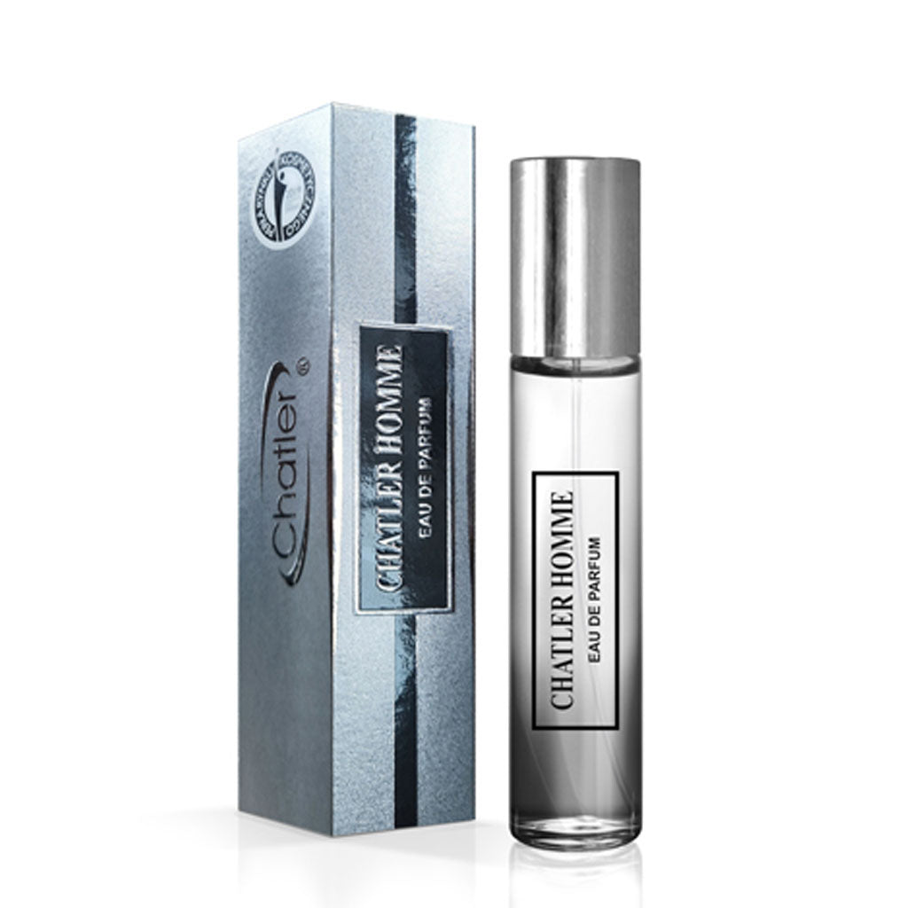 CHATLER HOMME Eau de Parfum — 5×30ml Wholesale Pack with Free Tester | Woody-Floral Men’s Fragrance for Premium Retailers