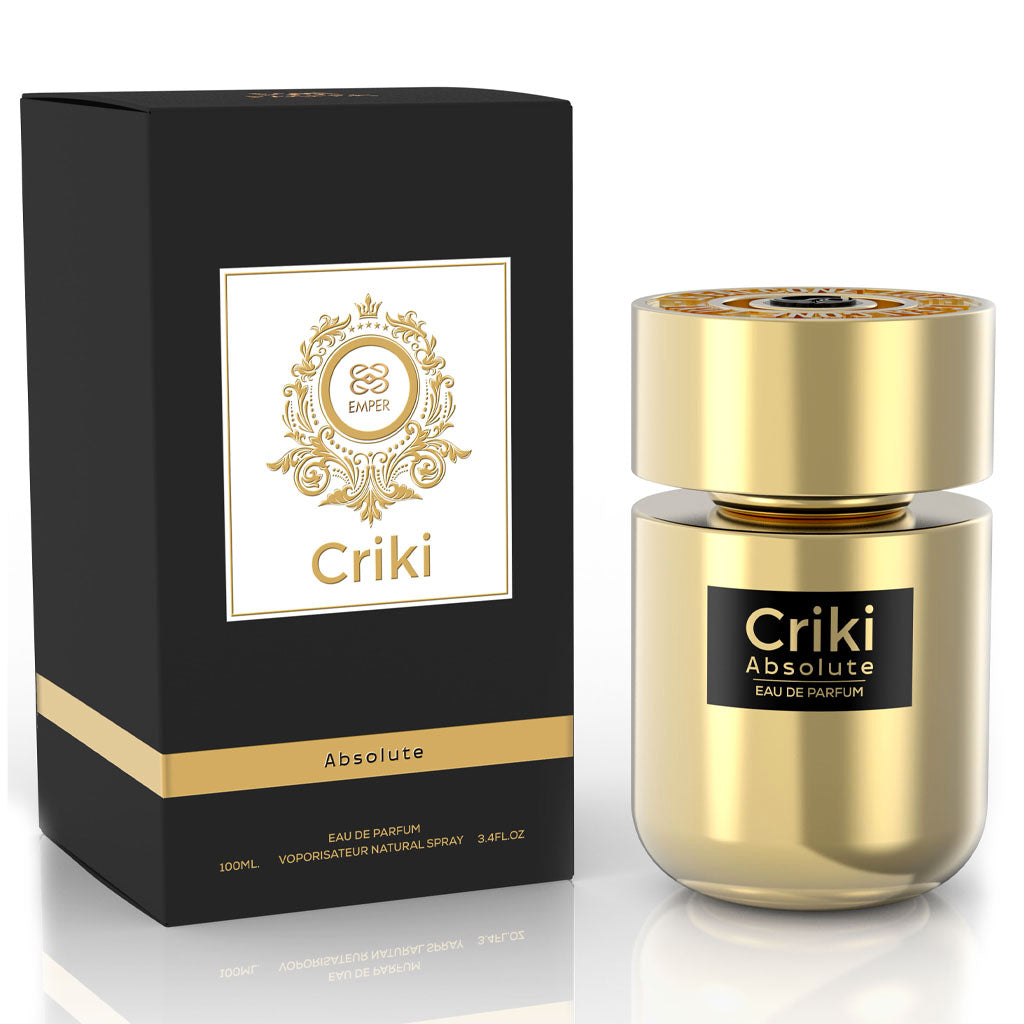 Emper Criki Absolute — Gold-Encased 100ml Unisex Fragrance | Retail-Ready, High-Margin Signature Scent