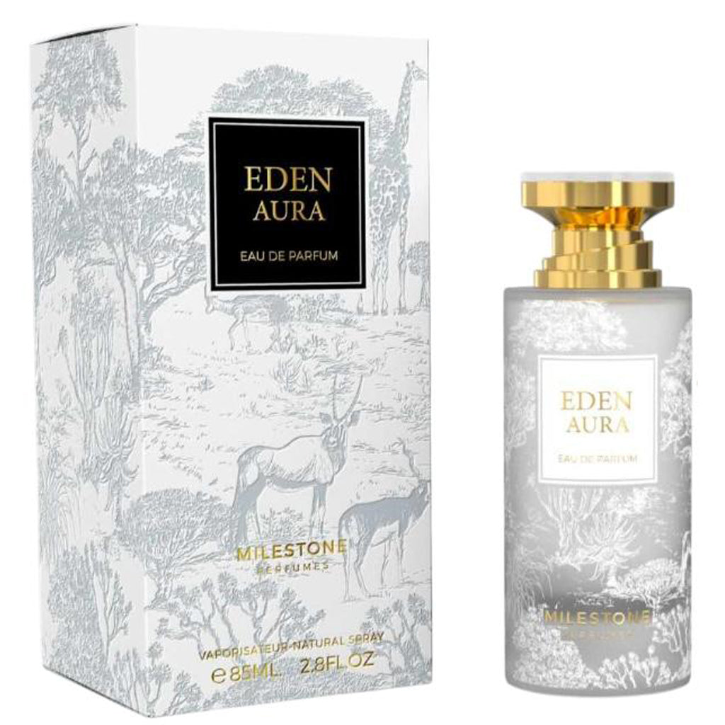 MILESTONE Eden Aura 100ml Eau de Parfum — Lush Watermelon & Strawberry Top, Floral Heart, Smoky Musk & Sandalwood Finish