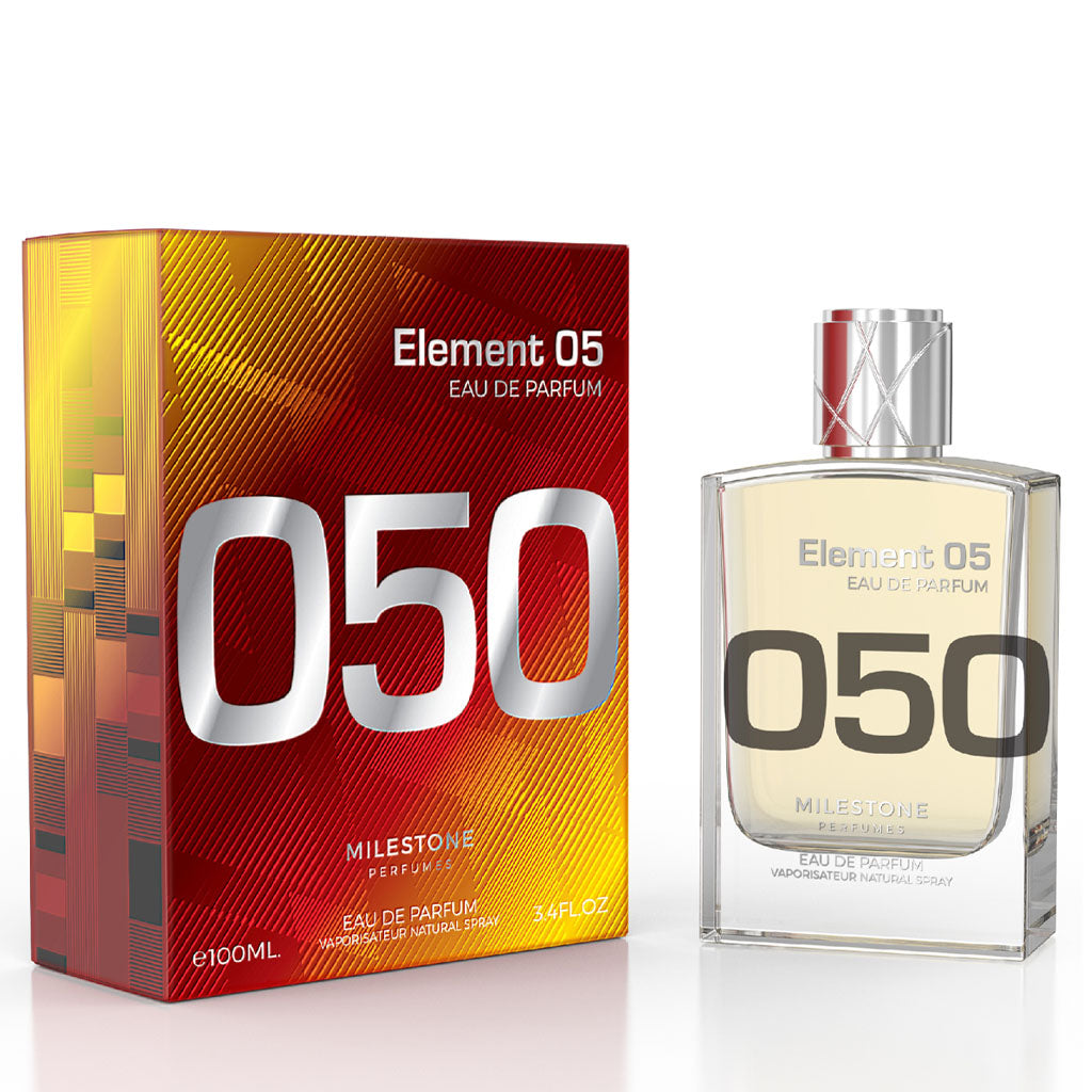 Milestone Element 050 — 100ml Eau de Parfum | 13.5% Ambroxan, Mineral-Forward, Long-Lasting Freshness