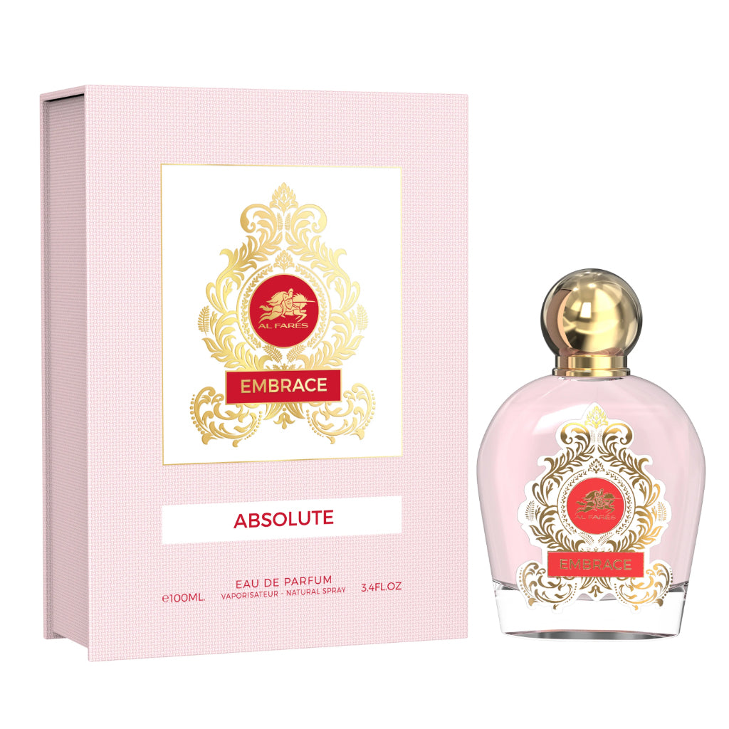 AL FARES Absolute Embrace 100ml EDP — Premium Unisex Amber-Woody Fragrance with Saffron, Rose, Oud & Cacao