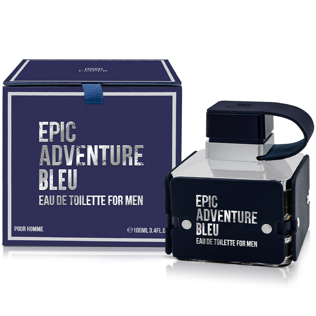 EMPER Epic Adventure Bleu Pour Homme — 100 ml | Premium Masculine Fragrance — Grapefruit, Sandalwood & Vetiver