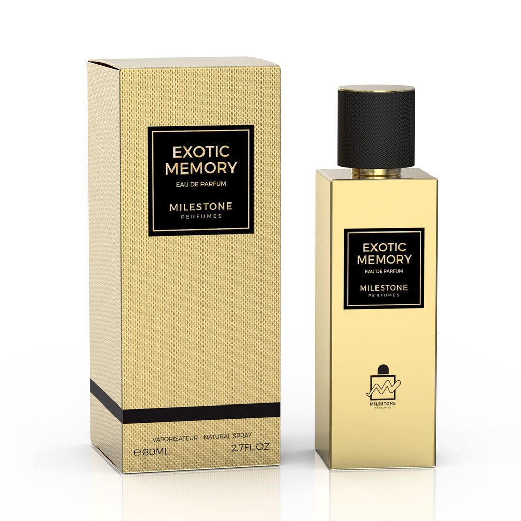 MILESTONE Exotic Memory — Unisex 80ml Eau de Parfum | Warm Nutmeg & Ginger, Patchouli & Rose, Musk, Ambergris & Agarwood (Oud)