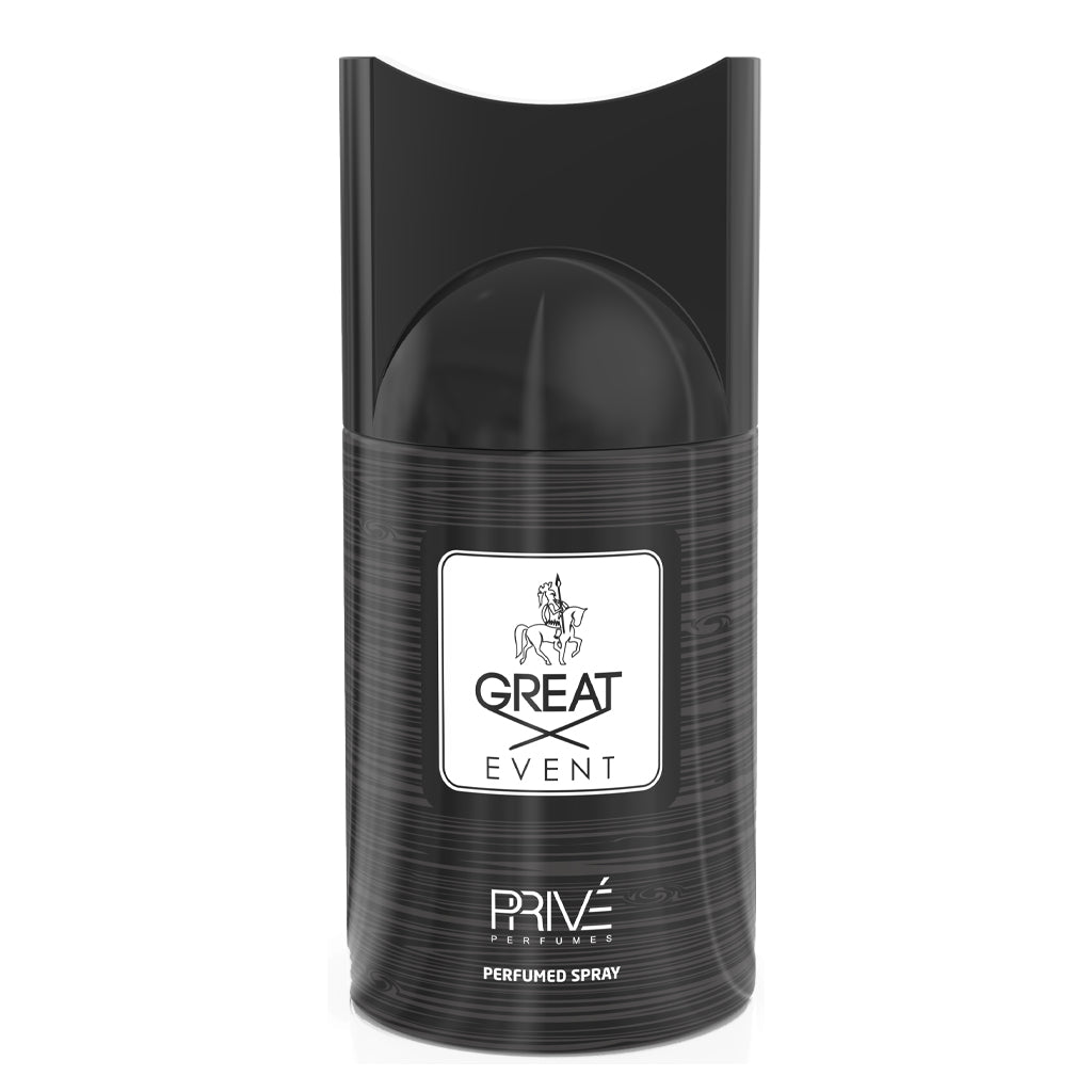 PRIVE "Great Event" 250ml Perfume Deodorant — Wholesale 6-Pack | Premium Unisex Fragrance for Retail, Hospitality & Corporate Gifting