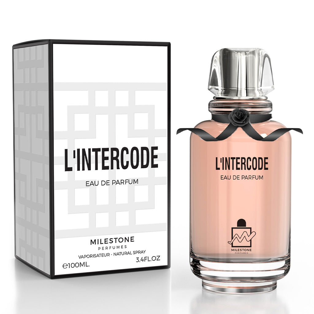 MILESTONE L’Intercode Pour Femme — 100 ml EDP: A Premium Floral-Oriental with Pear, Tuberose & Vanilla