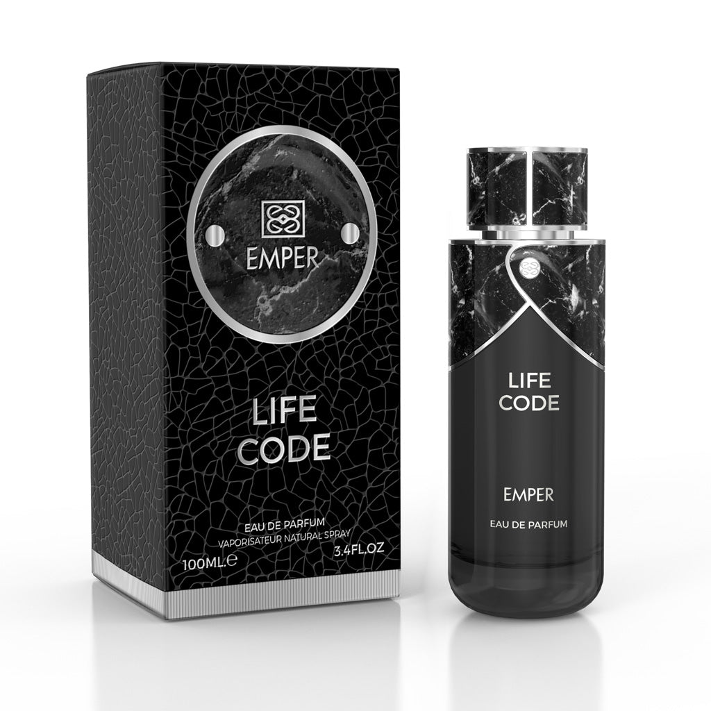 EMPER Life Code Pour Homme — 100 ml EDP: Bold, Sophisticated Fragrance for Upscale Retailers