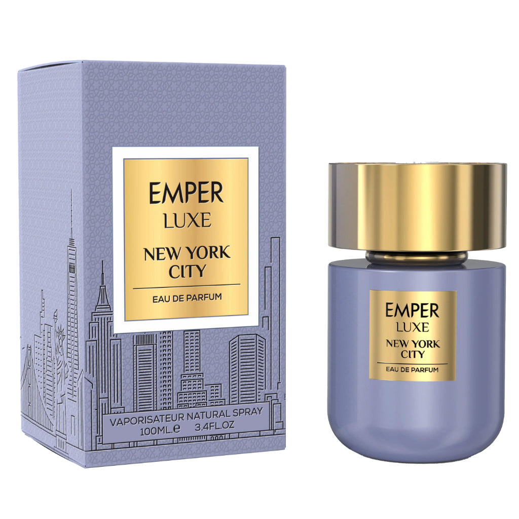 Emper Luxe New York City — 100ml Unisex Eau de Parfum | Premium Bergamot, Oud & Leather — Upscale, High-Margin Fragrance for Retail