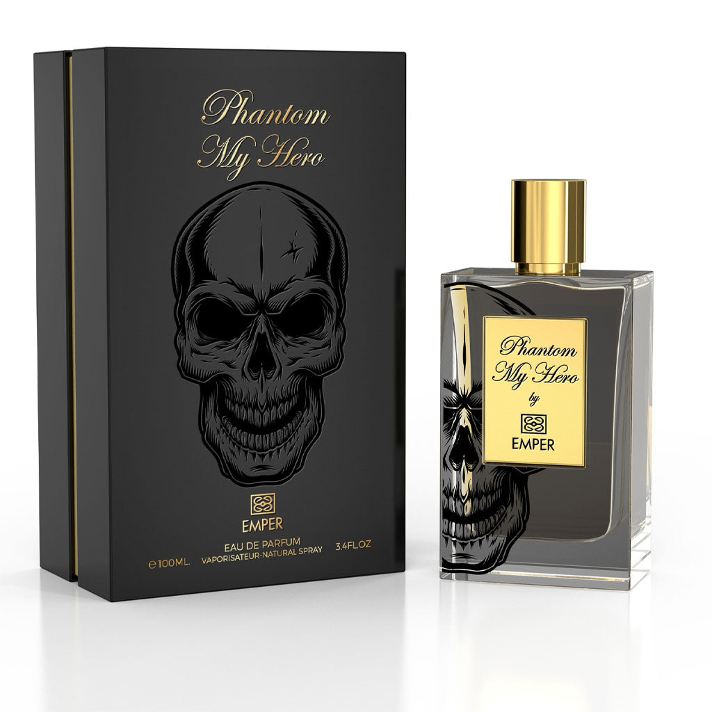 EMPER Phantom My Hero — Unisex 100ml Eau de Parfum | Gourmand-Woody Signature (Almond, Dark Chocolate & Sandalwood)