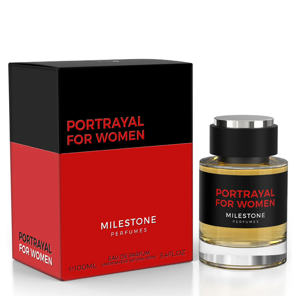 MILESTONE Portrayal for Women 100ml — Turkish Rose, Raspberry & Sandalwood (Long-Lasting)