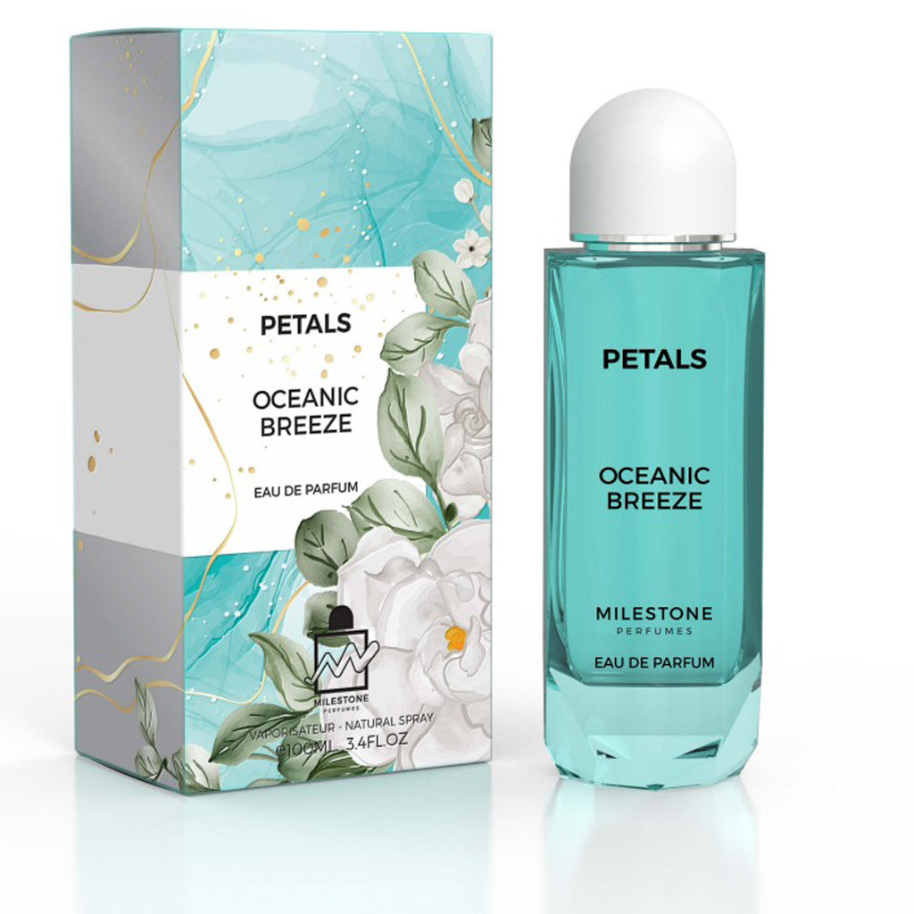MILESTONE Oceanic Breeze 100ml Unisex EDP — Premium Fig & Cedar Top, Matcha Tea Heart, Bitter Orange & Vetiver Base | Long-Lasting Retail Fragrance