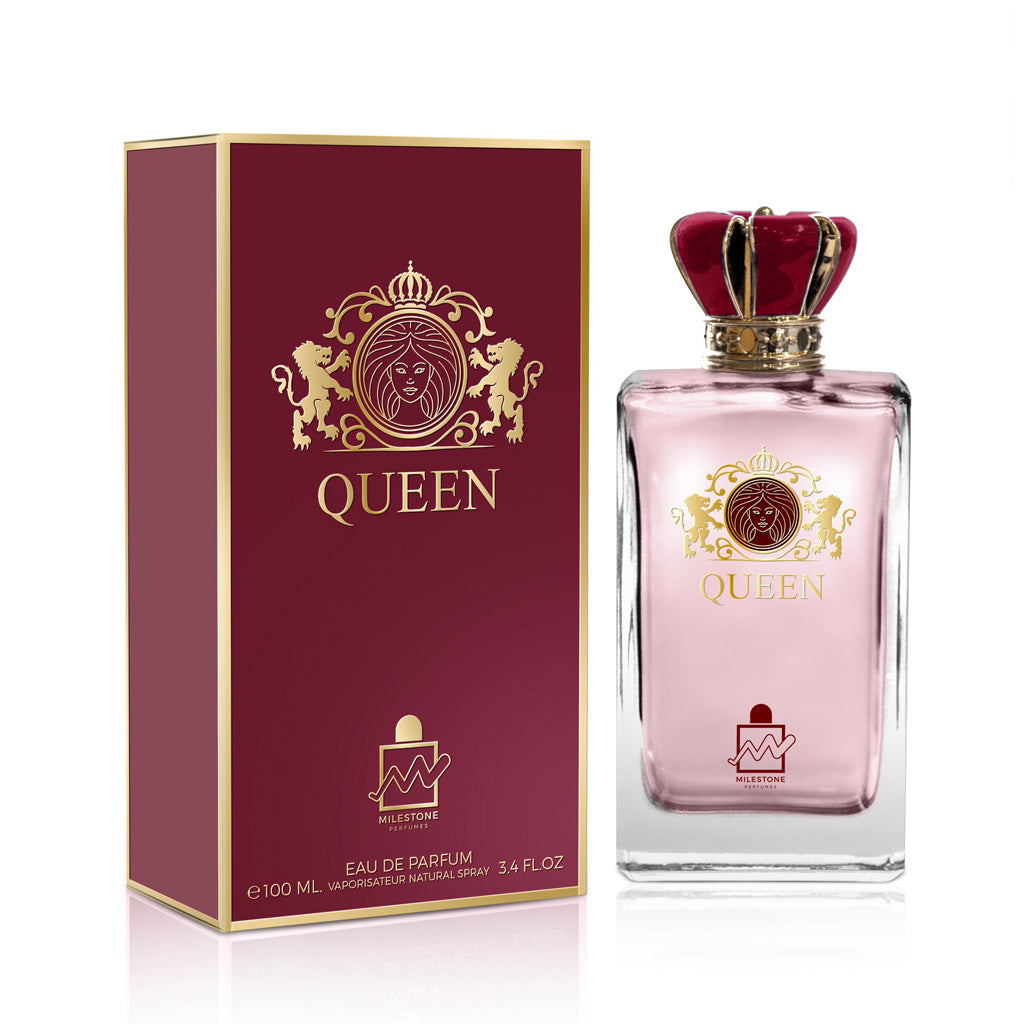 MILESTONE Queen Pour Femme — 100ml EDP: Timeless Luxury Floral-Wood Signature for Discerning Consumers
