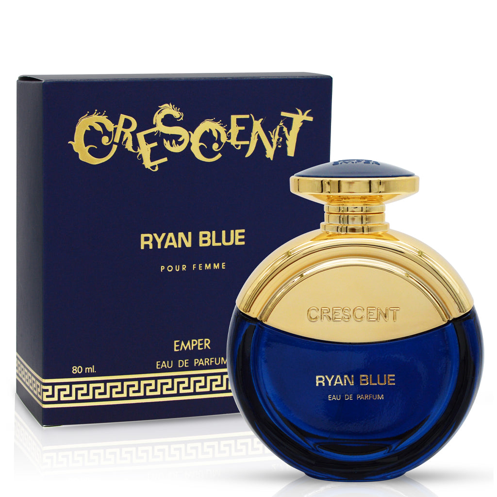 EMPER Crescent Ryan Blue Pour Femme — 80ml Elegant Floral-Fruity Eau de Parfum for Premium Retail & Gifting