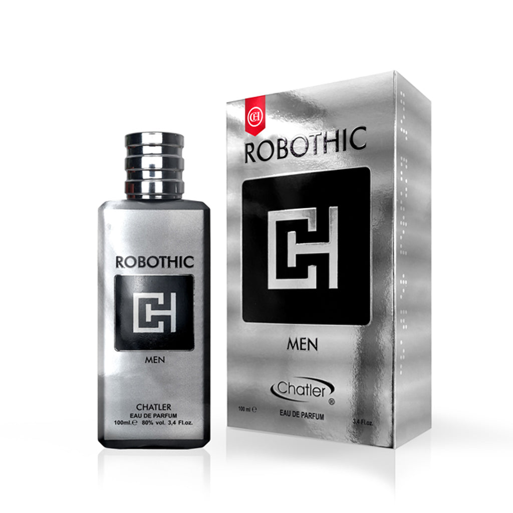 Chatler CH Robothic Men 100ml Eau de Parfum — Aromatic Lemon & Lavender with Woody-Vanilla Finish for Premium and Mid-Premium Retail