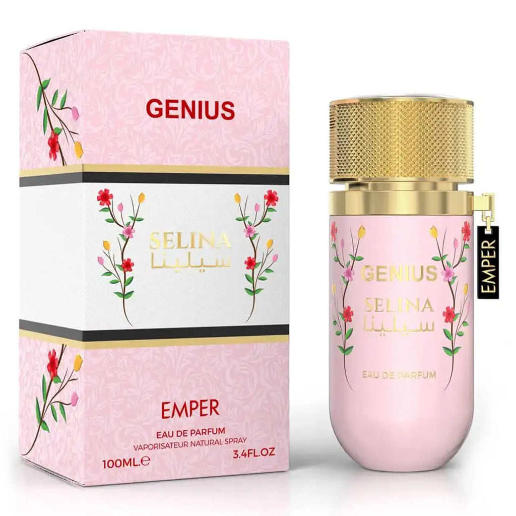 EMPER Genius Selina 100ml Eau de Parfum — Bold Feminine Litchi, Rose & Oud — Wholesale Retail-Ready