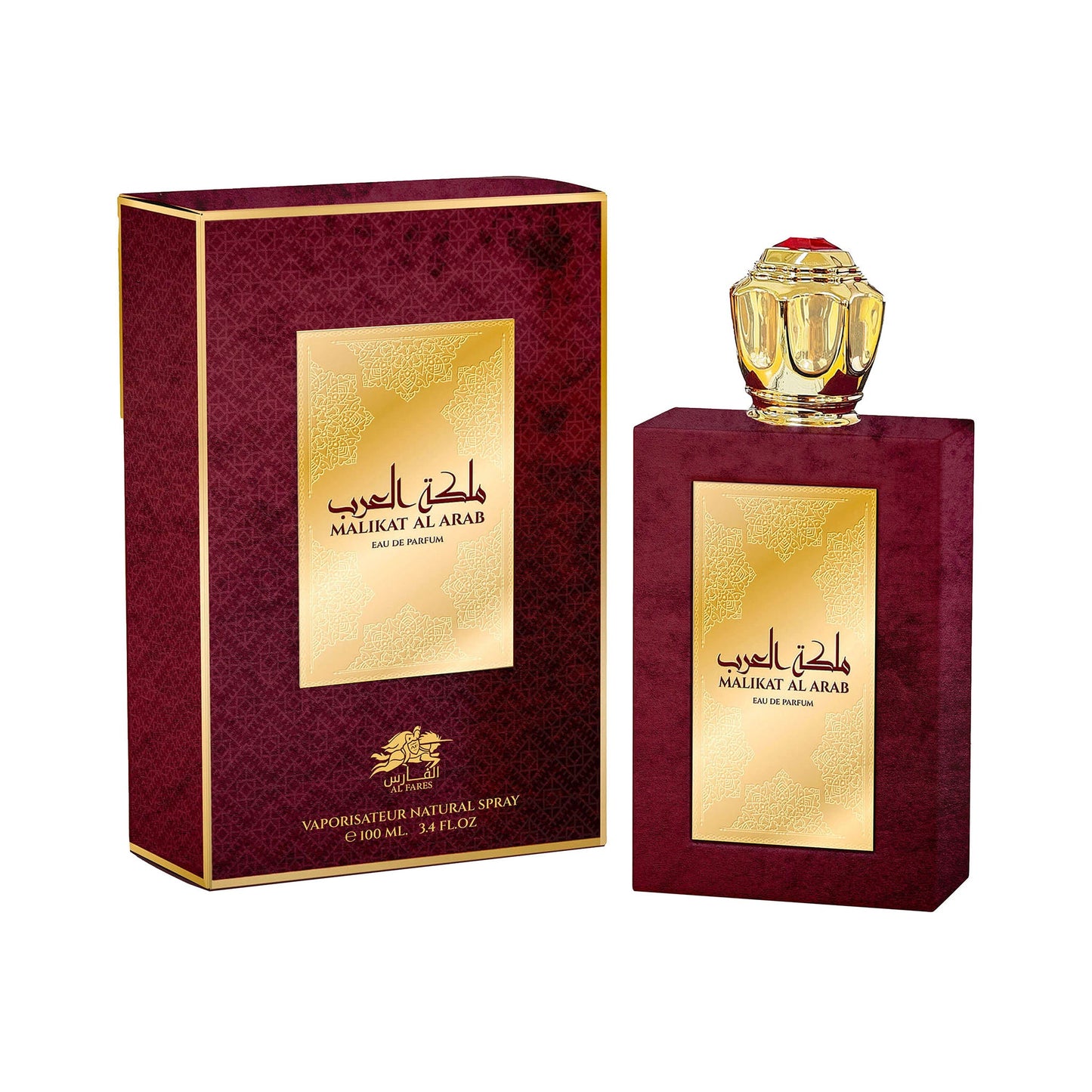 Malikat Al Arab 100ML EDP — Citrus-Oriental Oud, Long-Lasting Sillage, Gold-Embellished Bottle