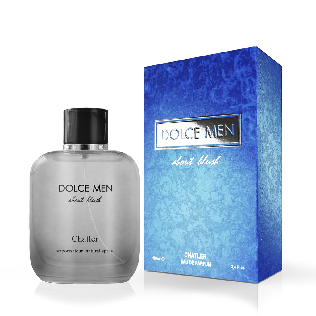 CHATLER Dolce Men 2 “About Blush” — 100ml Eau de Parfum | Premium Long-lasting Masculine Woody-spicy Fragrance (Bergamot, Mandarin, Rosemary, Incense)
