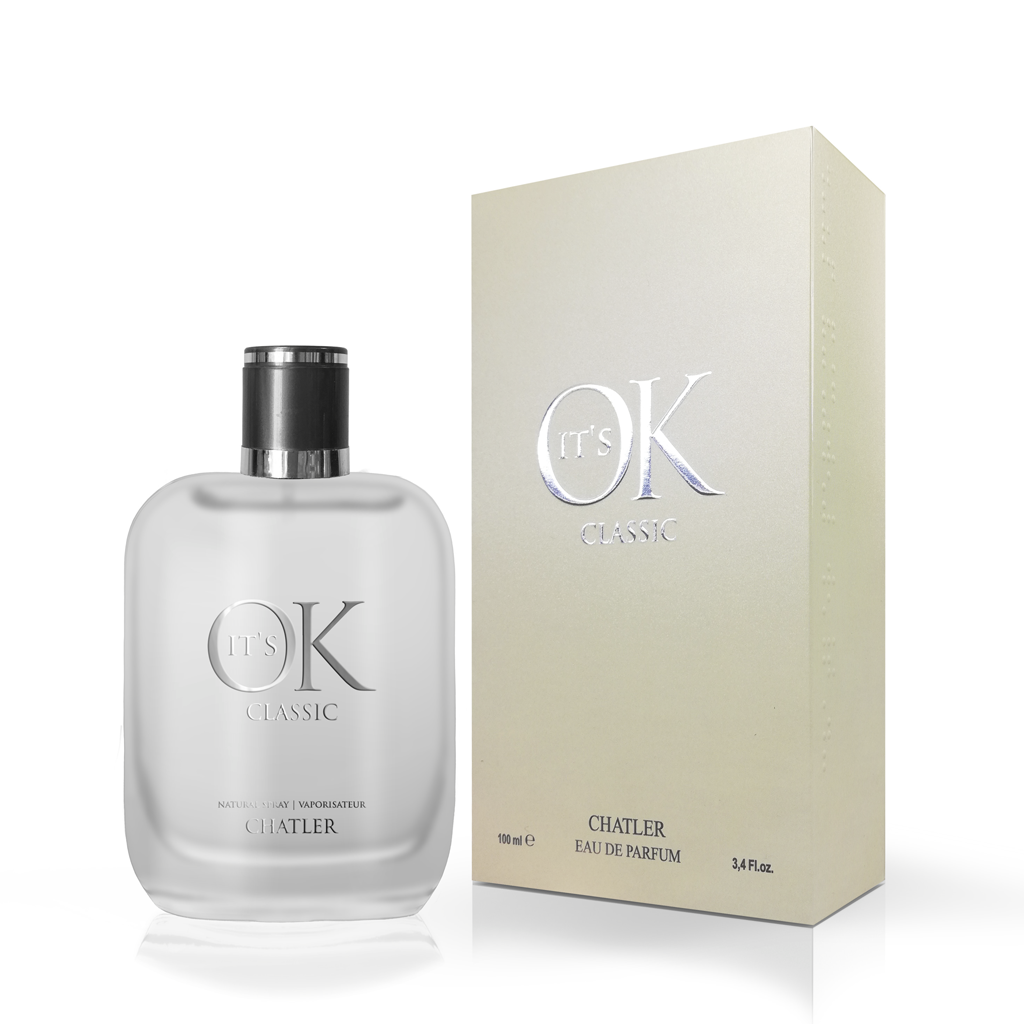 CHATLER "It's Ok" Classic Eau de Parfum — 100 ml | Bergamot · Green Tea · Musk — Premium B2B Retail & Corporate Gifting SKU