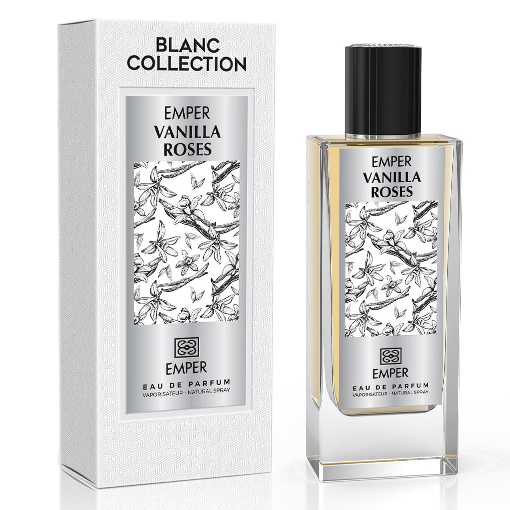 EMPER Blanc Vanilla Roses EDP 85ml — French-Made 33% Concentrate Luxury Fragrance for Premium Retailers