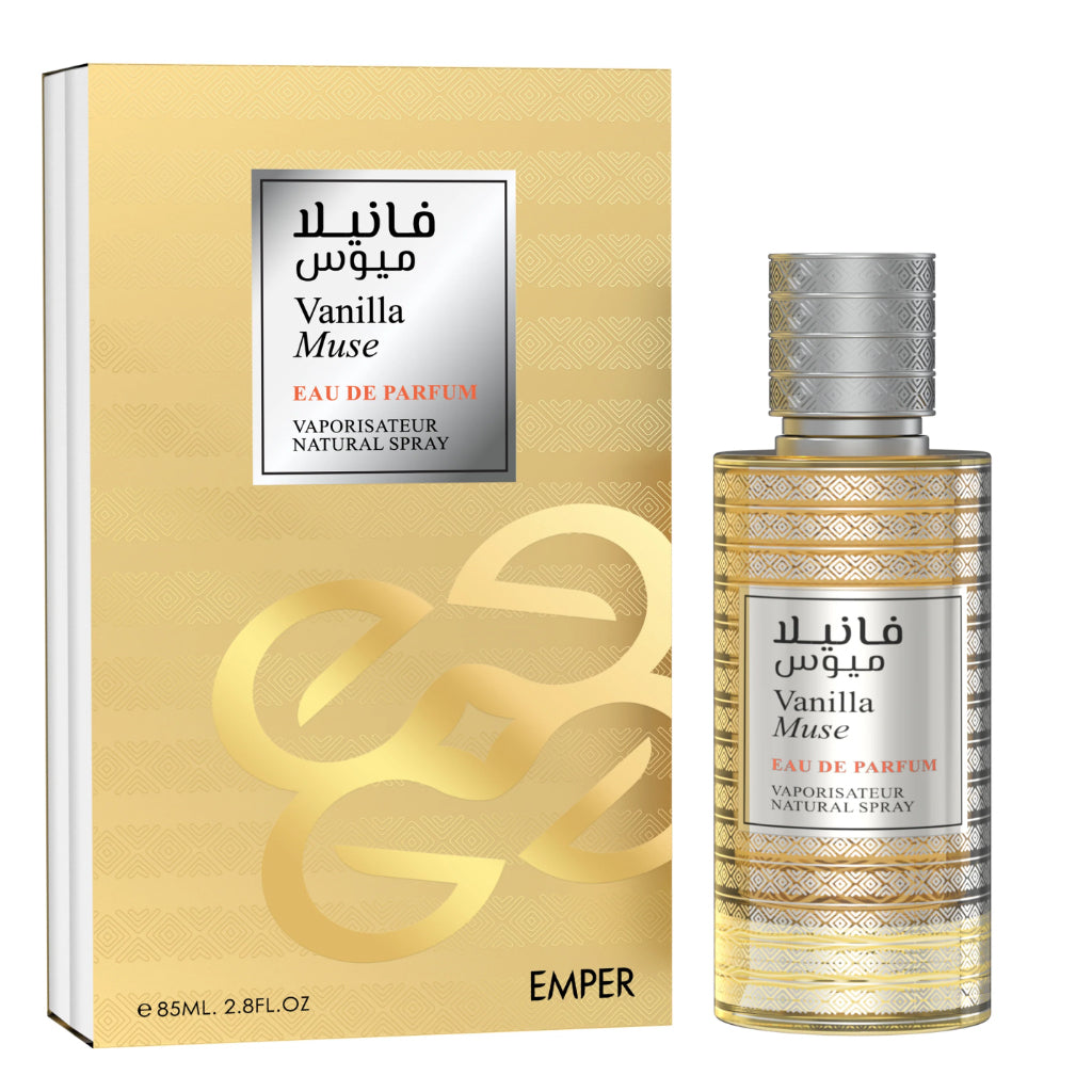 EMPER Vanilla Muse 85ml Eau de Parfum — Premium Unisex, Vanilla-Forward Fragrance for Retailers