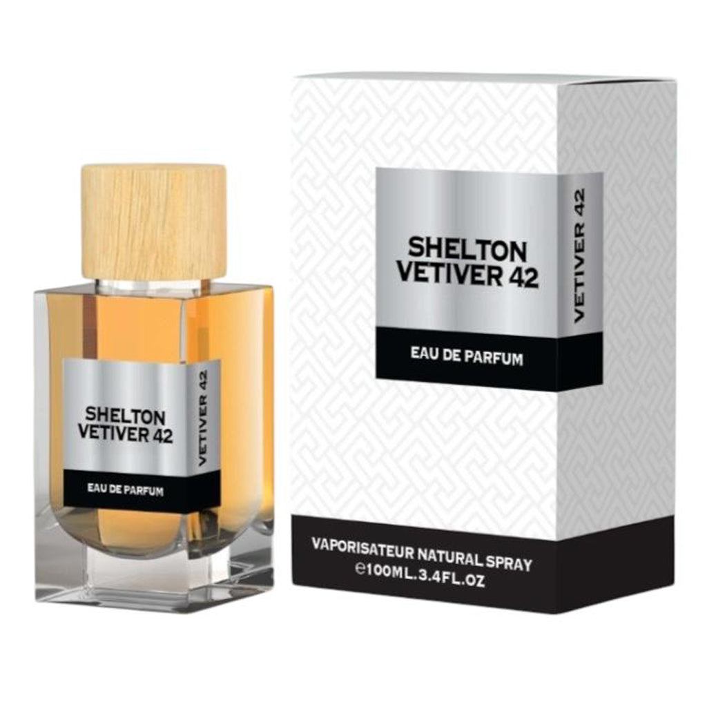 EMPER Shelton Vetiver 42 — Premium Unisex 100ml Eau de Parfum | Refined Vetiver-Leather Blend for High-Margin, Giftable Luxury
