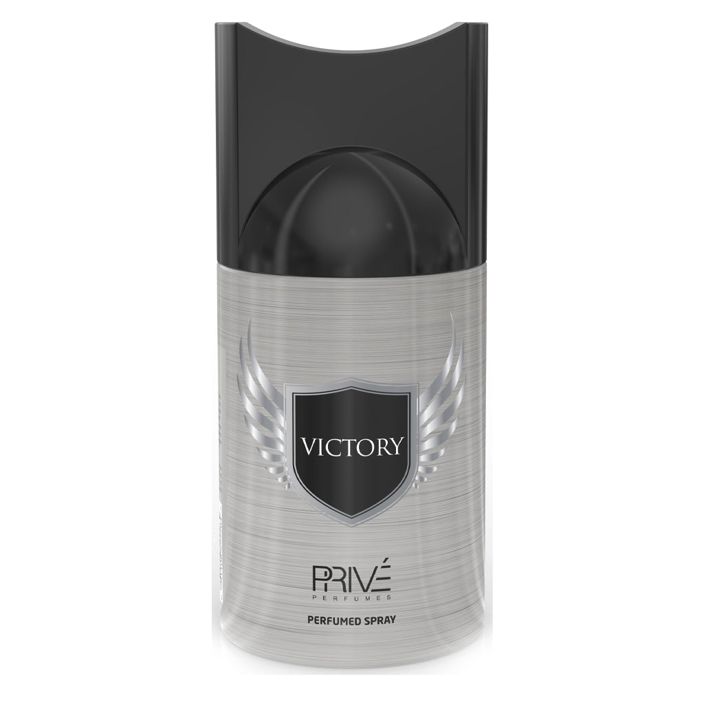 PRIVE Victory 250ml Perfume Deodorant — 6-Pack Wholesale for Retailers | Premium Citrus-Woody Fragrance & High-Margin Impulse Product