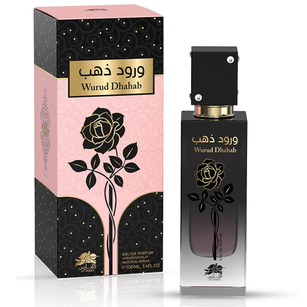 AL FARES Wurud Dhahab — Unisex 100ml Eau de Parfum (Musky Rose & Agarwood)