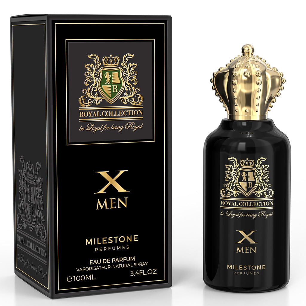 MILESTONE Royal Collection X Men 100ML EDP — Distinctive Luxury Masculine Fragrance with Oud, Incense, Cannabis & Coffee
