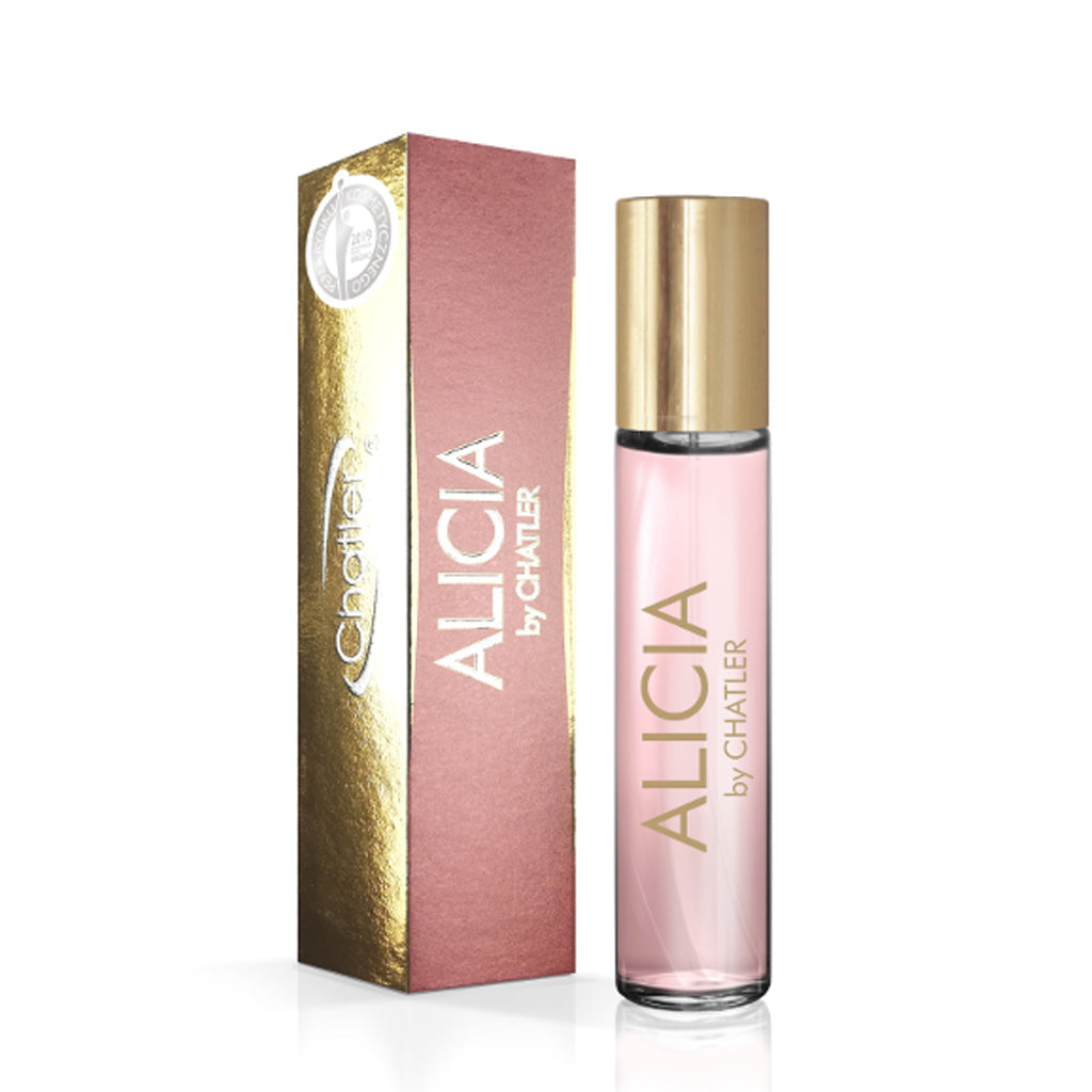 CHATLER "Alicia" Eau de Parfum — Woody-Fruity 5 x 30ml Retail-Ready Pack with Free Tester
