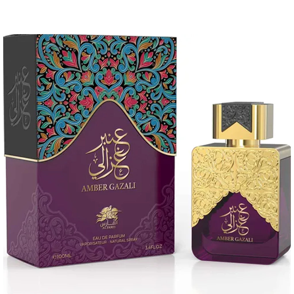 AL FARES Amber Ghazali — 100ml EDP: Premium Oud, Amber & Leather for Luxury Retail & Gifting