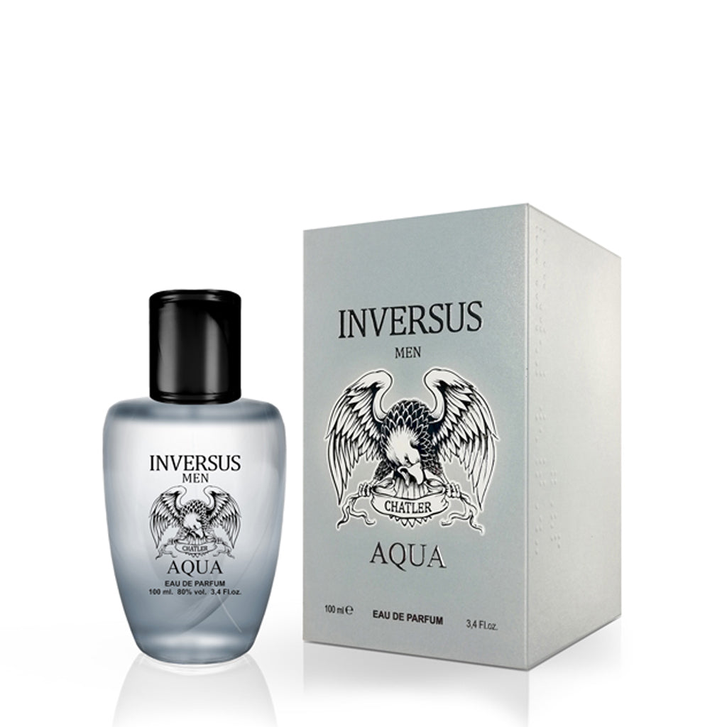 Inversus Aqua Men — 100 ml Eau de Parfum: Fresh Marine with Pink Pepper & Guaiac Wood — Premium Retail/Wholesale Offering