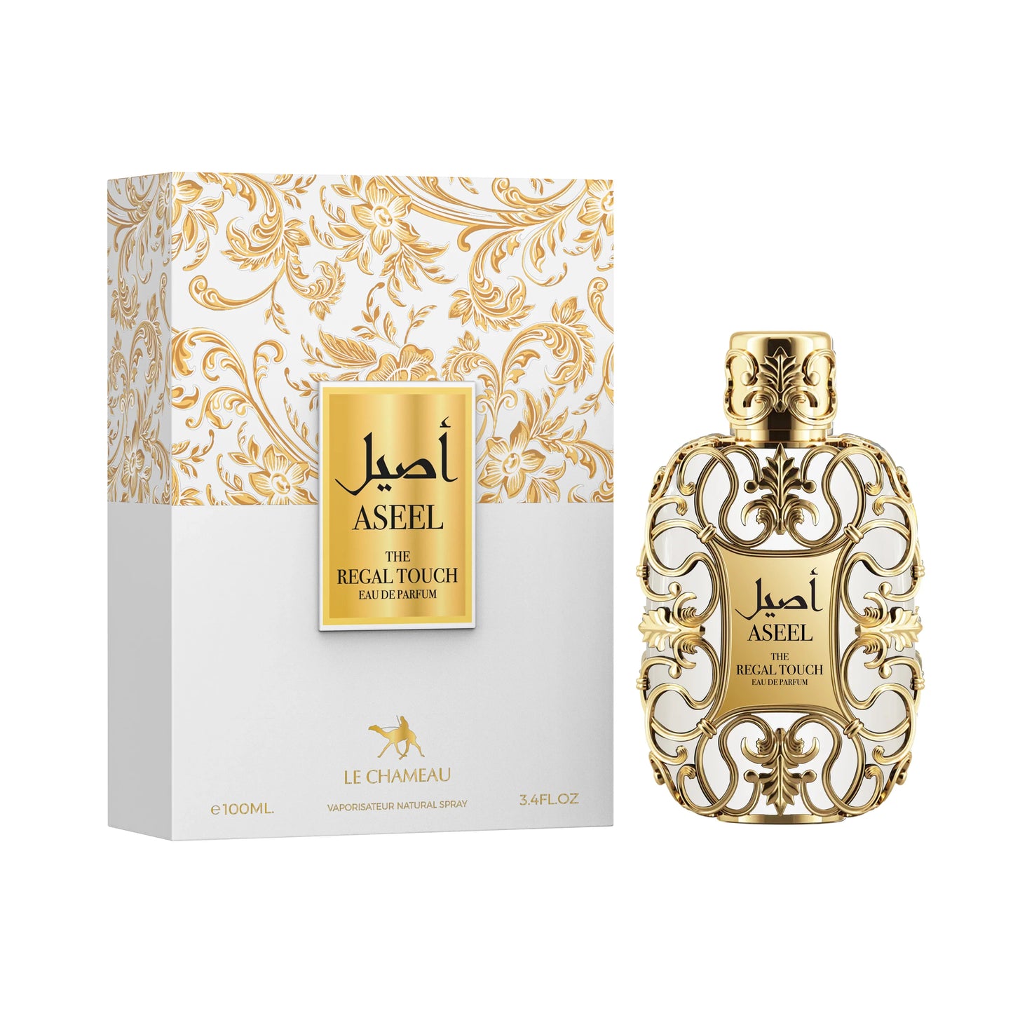 Le Chameau Regal Touch Aseel — 100 ml Eau de Parfum: Amalfi Lemon, Patchouli & Cashmere Wood — High-margin Unisex Fragrance for Upscale Retail