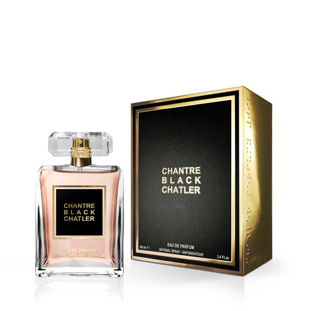 CHATLER Chantre Black Woman — 100ml Eau de Parfum | Premium Floral-Amber Signature Scent for Luxury Retail & Corporate Gifting