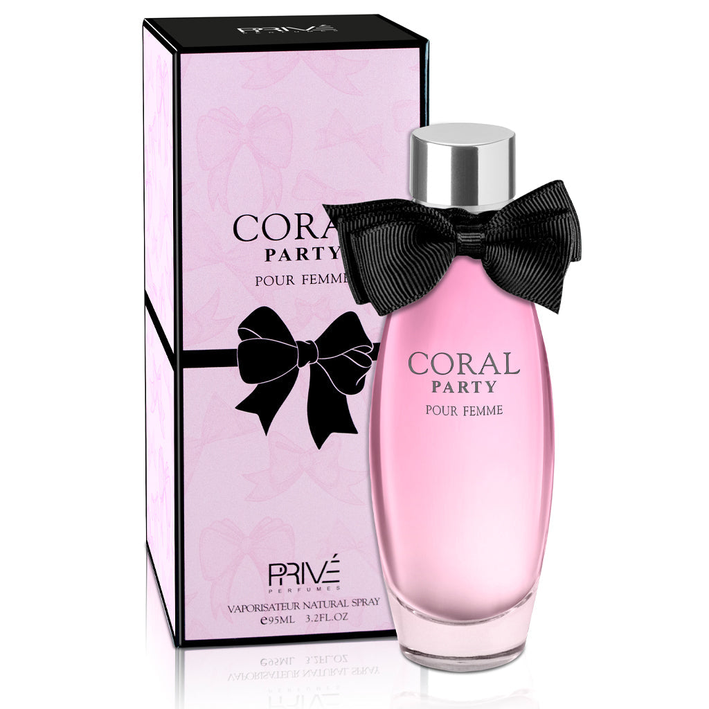 PRIVE Coral Party 95ML EDP — Floral-Fruity Wholesale Perfume for high-margin, trend-driven Female Buyers