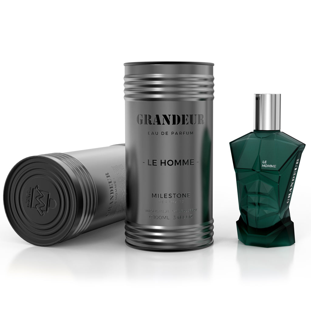 MILESTONE Grandeur Le Homme — 100ml Eau de Parfum: Refined Masculine Scent with Lavender, Cardamom, Vanilla & Sandalwood