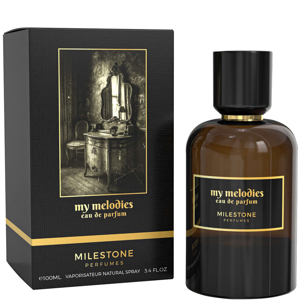 MILESTONE My Melodies 100ml Eau de Parfum — Bright Bergamot & Pink Pepper to Turkish Rose, Coffee and Tobacco: A Premium, long-lasting Signature Scent