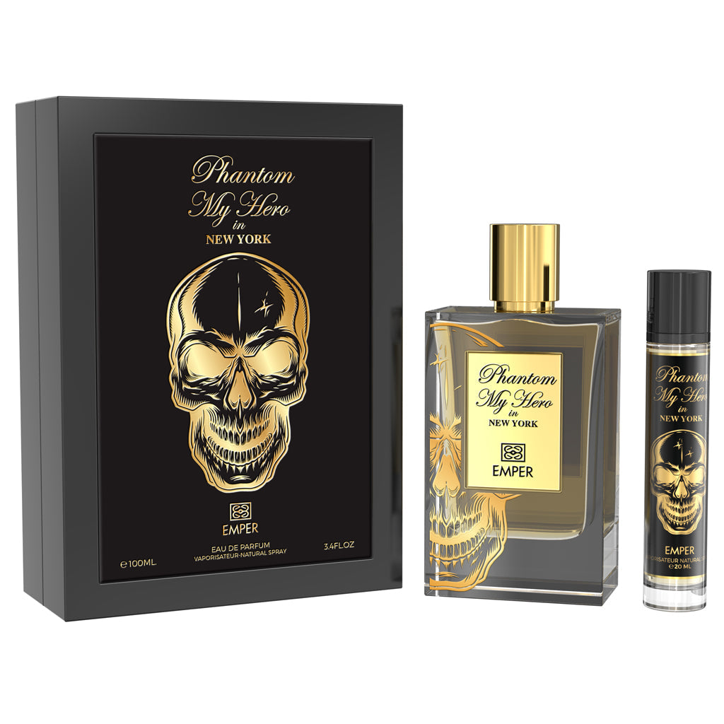 EMPER Phantom "My Hero in New York" Eau de Parfum 100ml + 20ml — Intense, Long-Lasting Luxury Fragrance for Discerning Male Customers