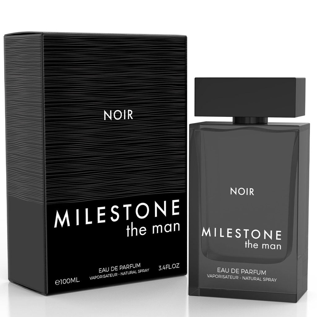 Milestone The Man Noir (100 ml Eau de Parfum) — Sophisticated citrus-spice Masculine Signature for Upscale Retail, Gifting & Hospitality