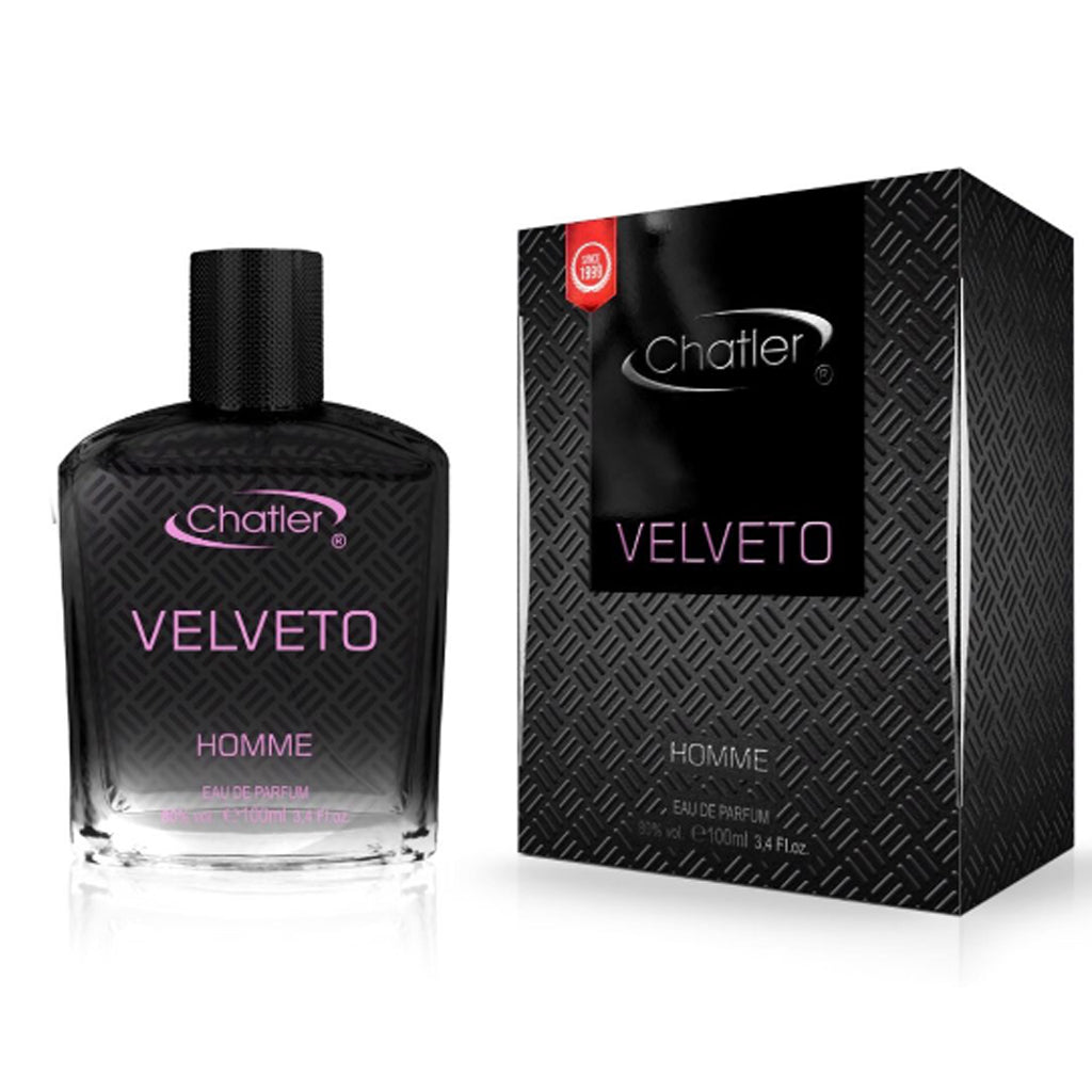 Chatler Velveto Pour Homme 100ml EDP — Refined Woody-Floral (Violet Leaf, Sage & Vetiver)