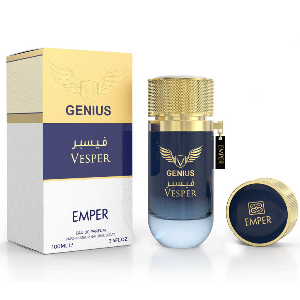EMPER Genius Vesper Eau de Parfum 100ml — Premium Masculine Signature Fragrance for Luxury Retail and Corporate Gifting