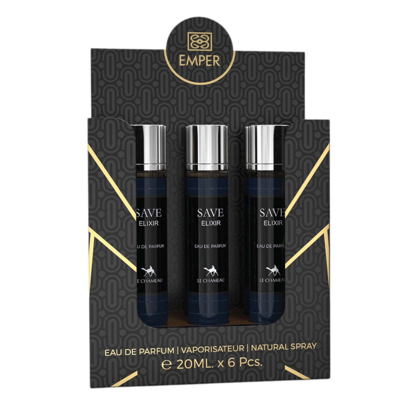 LE CHAMEAU Save.Age Elixir Eau De Parfum 23x 20ml Plus 1 Free Tester
