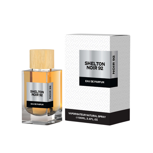 Shelton Noir 92 — 100ml Eau de Parfum: Signature Woody-Aromatic for Luxury Retailers