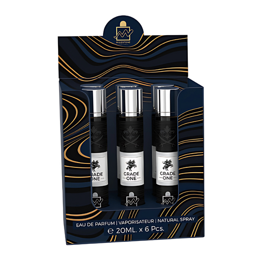 Milestone Grade One Eau de Parfum — Wholesale Sample Pack (5×20ml) + Free Tester | Premium Retail Sampling Solution