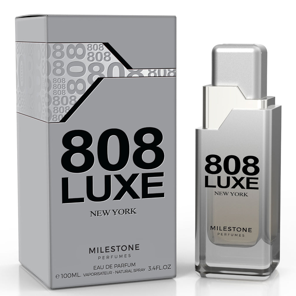 MILESTONE 808 Luxe — The Party Night (New York) 100ml EDP — Glamorous Urban Luxury Fragrance: Vodka Zubrowska, Caviar Lime, Hot Ginger & Amber